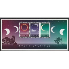 2023 Solar Eclipses Australian $1.20 Stamp Minisheet of 3 Mint Stamps